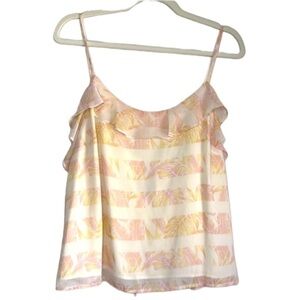 ModCloth Ruffled Flowy Camisole Size XL